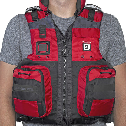 Bluestorm Classic Adult Fishing Life Jacket - Nitro Red - L/XL [BS-70B-RED-L/XL]