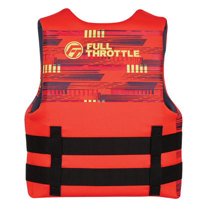 Full Throttle Youth Rapid-Dry Life Jacket - Red [142100-100-002-26]