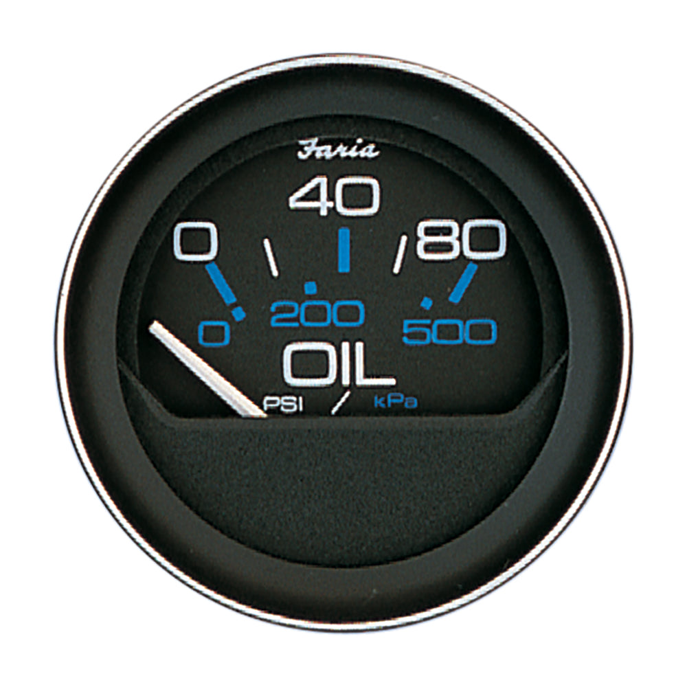 Faria Coral 2" Oil Pressure Gauge (80 PSI) [13002]