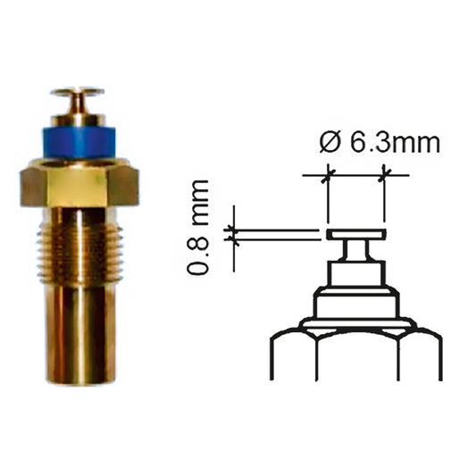 Veratron Coolant Temperature Sensor - 40 to 120C - M10 x 1 Tapered Short [323-801-017-001N]