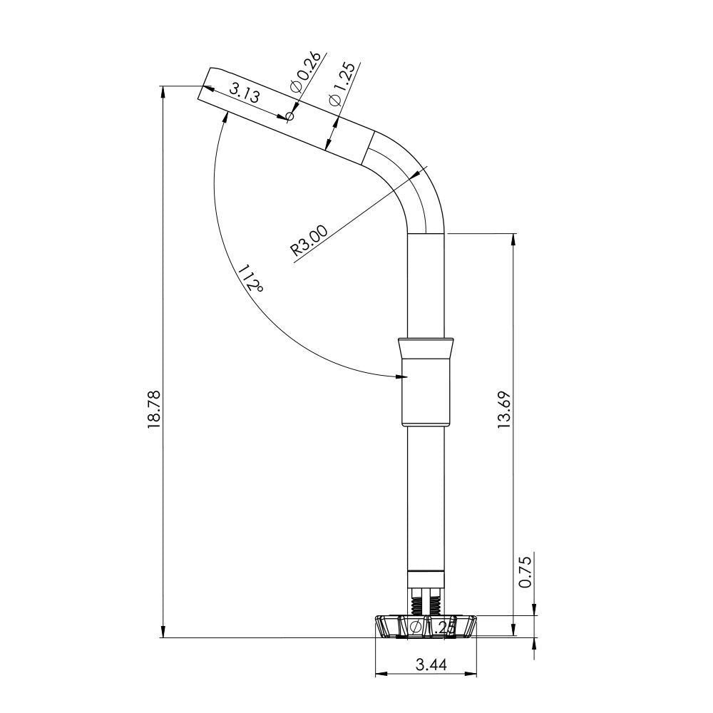 TACO ShadeFin Fixed Rod Holder Mount [T10-3000-5]